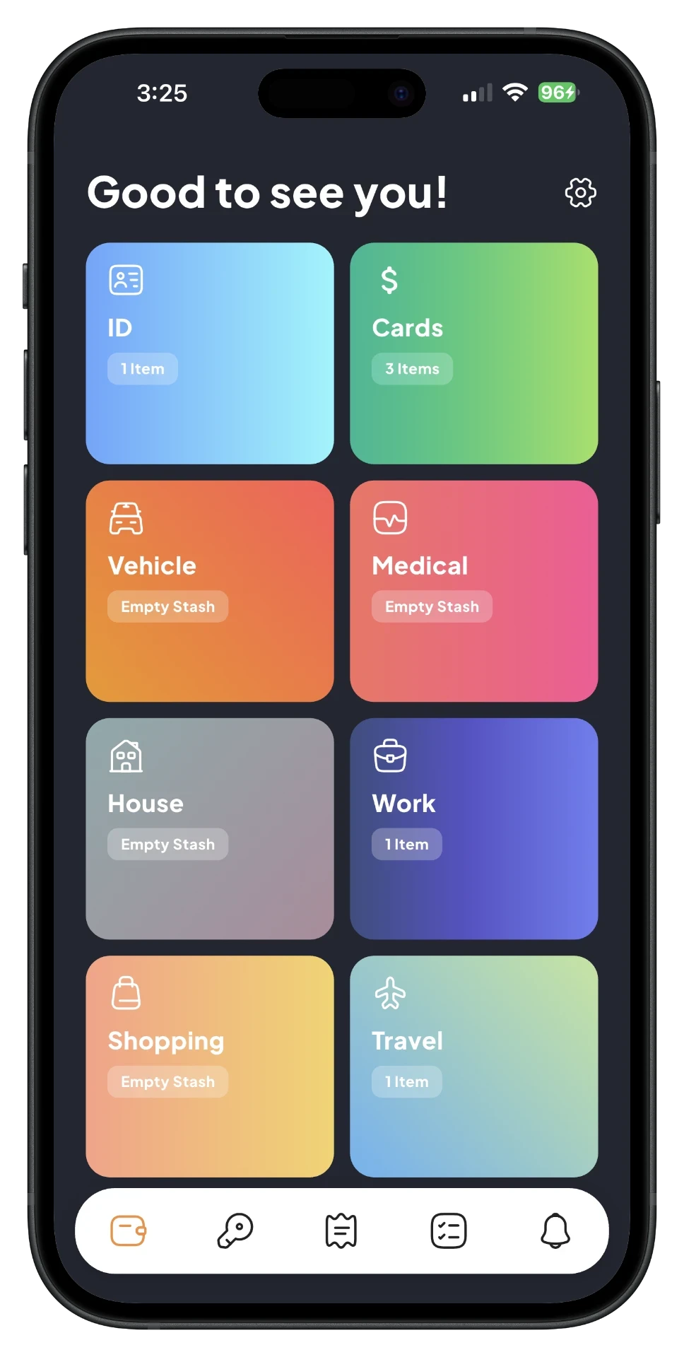 SafePlus home dashboard